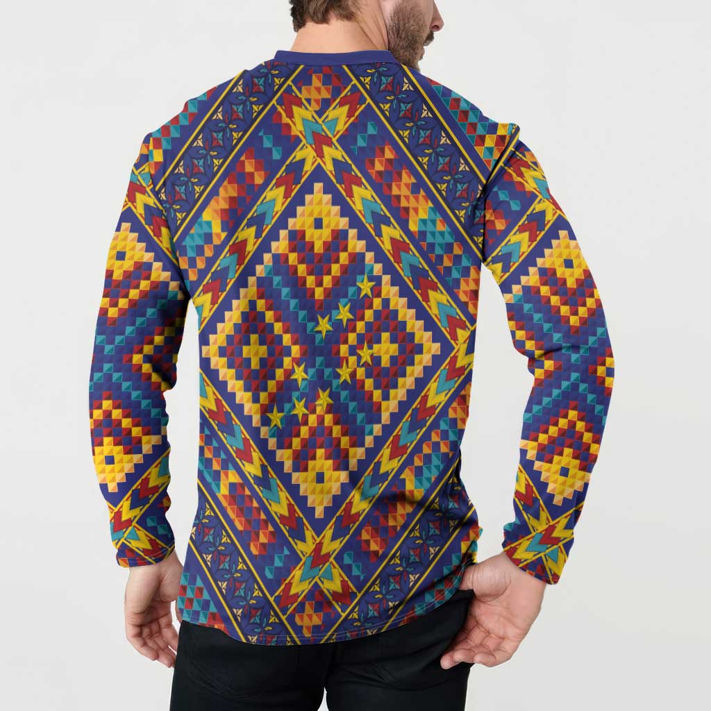 Kolose-Tuvalu Crochet Button Sweatshirt with Polynesian and Pacific Tattoos LT03 - Polynesian Pride