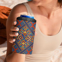 Kolose-Tuvalu Crochet 4 in 1 Can Cooler Tumbler with Polynesian and Pacific Tattoos LT03 - Polynesian Pride