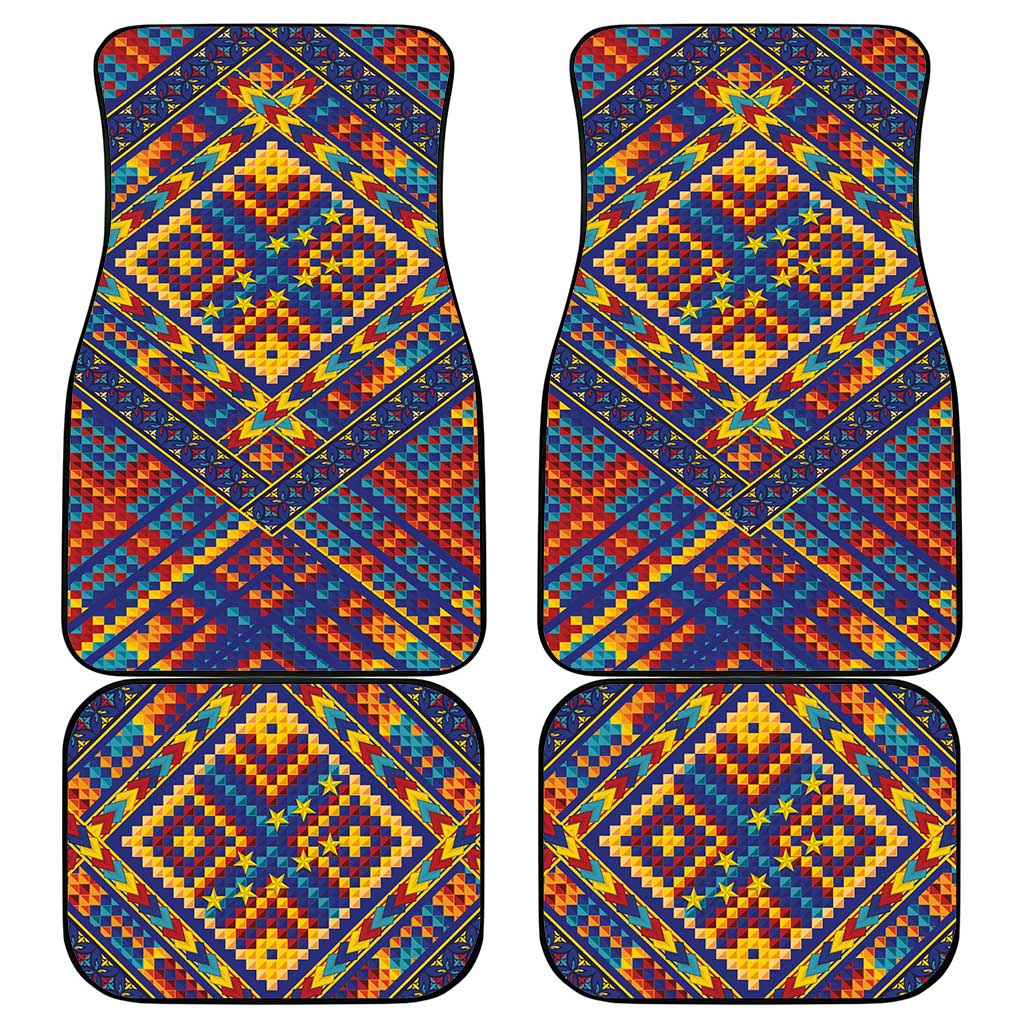 Kolose-Tuvalu Crochet Car Mats with Polynesian and Pacific Tattoos LT03 - Polynesian Pride