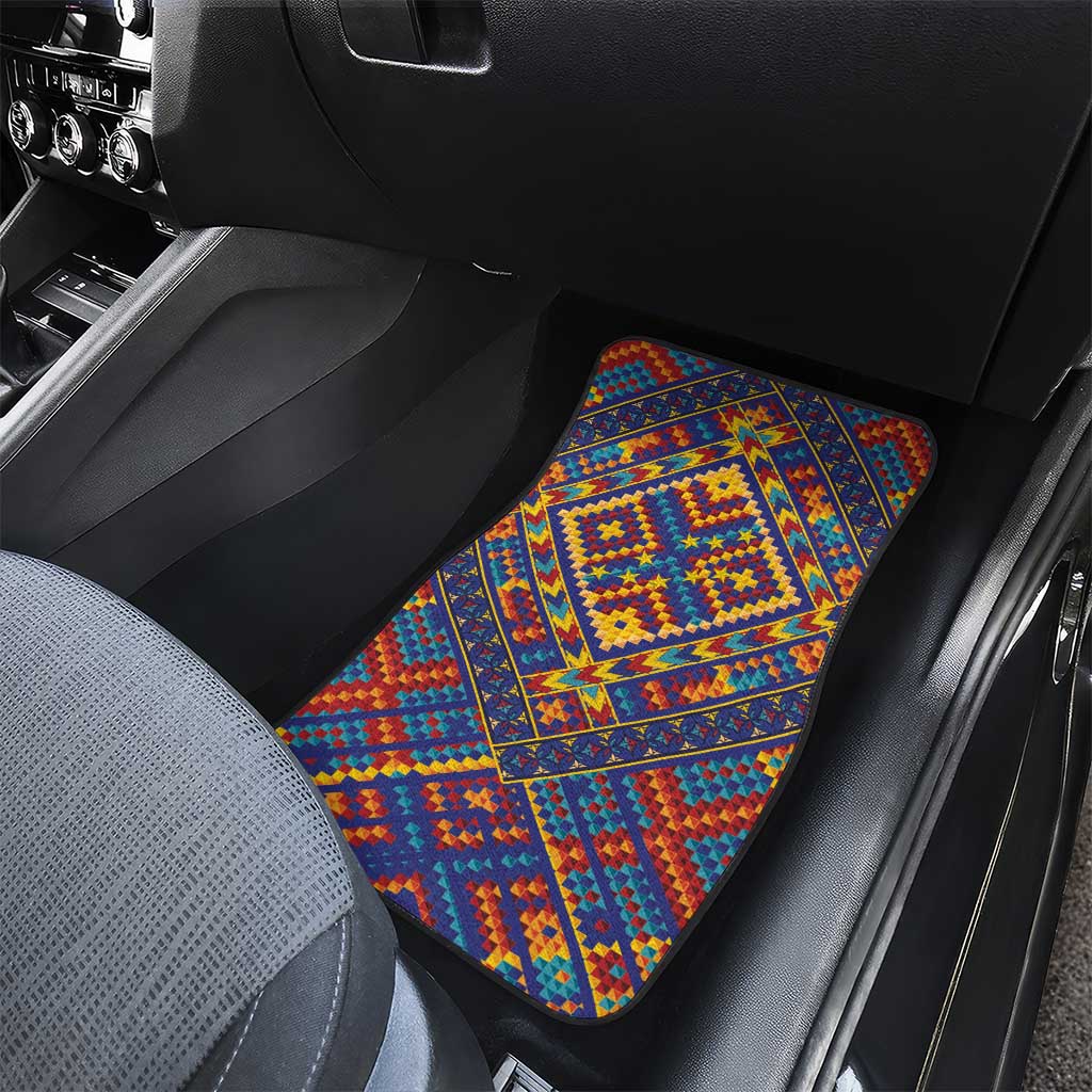 Kolose-Tuvalu Crochet Car Mats with Polynesian and Pacific Tattoos LT03 - Polynesian Pride