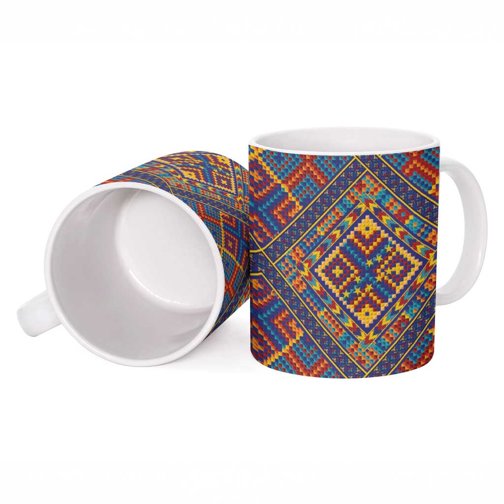 Kolose-Tuvalu Crochet Ceramic Mug with Polynesian and Pacific Tattoos - Polynesian Pride