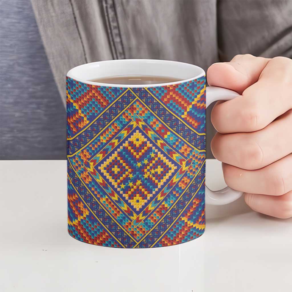 Kolose-Tuvalu Crochet Ceramic Mug with Polynesian and Pacific Tattoos - Polynesian Pride