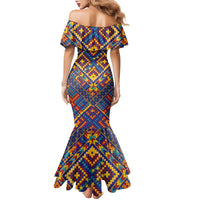 Kolose-Tuvalu Crochet Family Matching Mermaid Dress and Hawaiian Shirt with Polynesian and Pacific Tattoos - Polynesian Pride