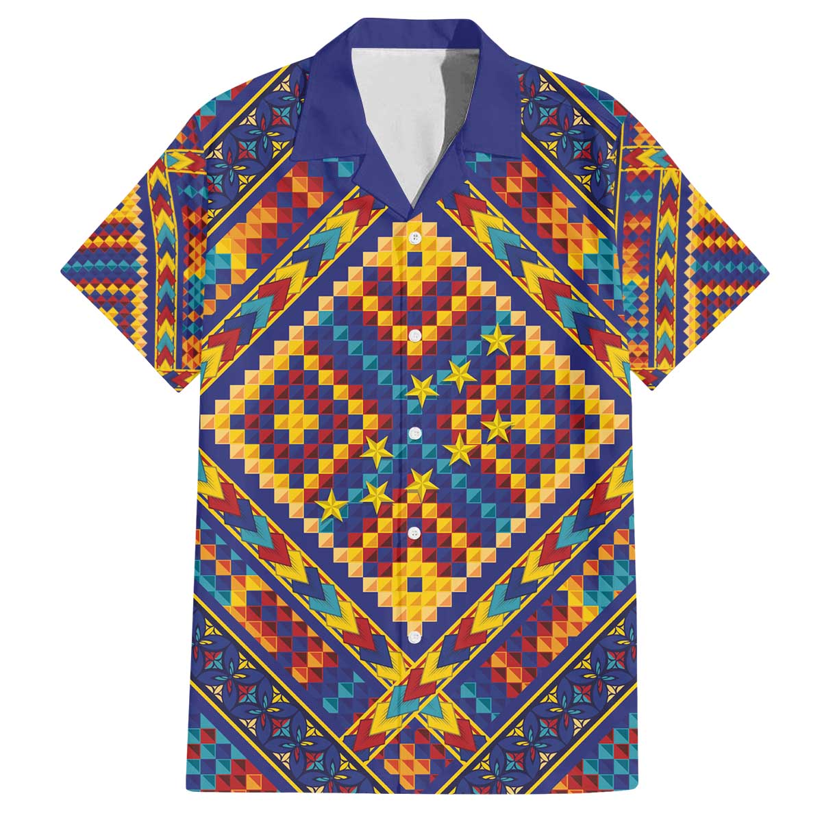 Kolose-Tuvalu Crochet Family Matching Off The Shoulder Long Sleeve Dress and Hawaiian Shirt with Polynesian and Pacific Tattoos - Polynesian Pride