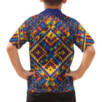 Kolose-Tuvalu Crochet Family Matching Puletasi and Hawaiian Shirt with Polynesian and Pacific Tattoos LT03 - Polynesian Pride