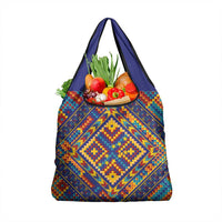 Kolose-Tuvalu Crochet Grocery Bag with Polynesian and Pacific Tattoos LT03 1-pack One Size Navy - Polynesian Pride