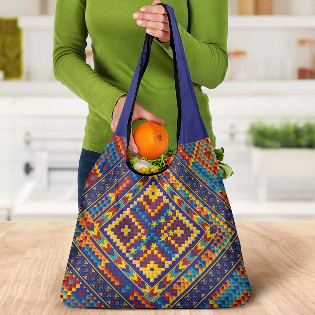 Kolose-Tuvalu Crochet Grocery Bag with Polynesian and Pacific Tattoos LT03 - Polynesian Pride
