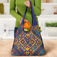 Kolose-Tuvalu Crochet Grocery Bag with Polynesian and Pacific Tattoos LT03 - Polynesian Pride