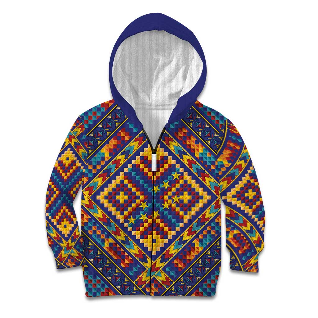 Kolose-Tuvalu Crochet Kid Hoodie with Polynesian and Pacific Tattoos - Polynesian Pride