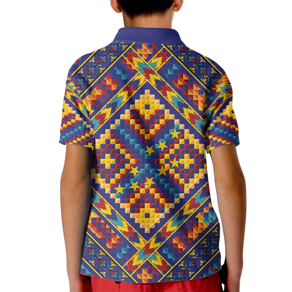 Kolose-Tuvalu Crochet Kid Polo Shirt with Polynesian and Pacific Tattoos - Polynesian Pride