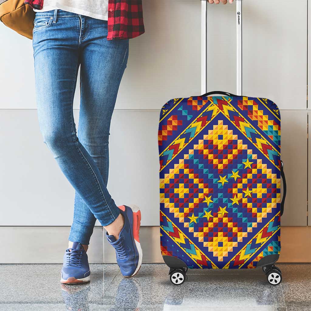 Kolose-Tuvalu Crochet Luggage Cover with Polynesian and Pacific Tattoos LT03 - Polynesian Pride