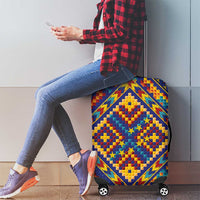 Kolose-Tuvalu Crochet Luggage Cover with Polynesian and Pacific Tattoos LT03 - Polynesian Pride