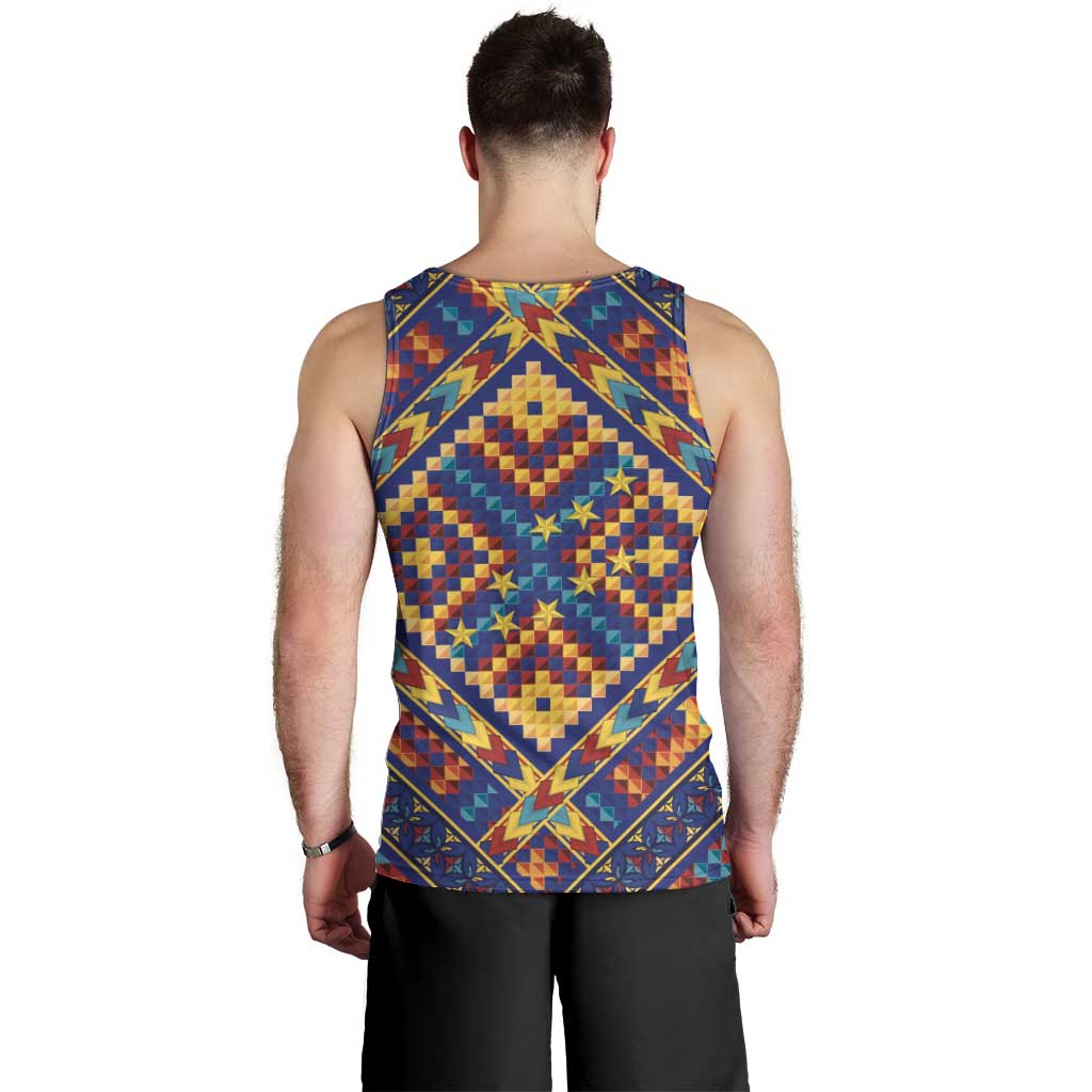 Kolose-Tuvalu Crochet Men Tank Top with Polynesian and Pacific Tattoos LT03 - Polynesian Pride