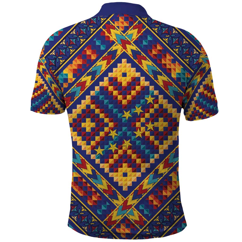 Kolose-Tuvalu Crochet Polo Shirt with Polynesian and Pacific Tattoos - Polynesian Pride