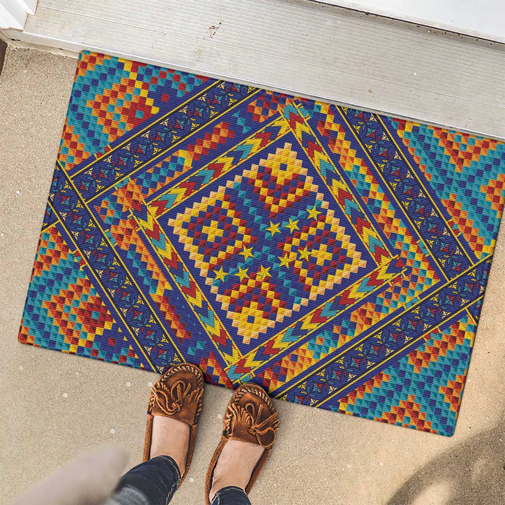 Kolose-Tuvalu Crochet Rubber Doormat with Polynesian and Pacific Tattoos LT03 - Polynesian Pride