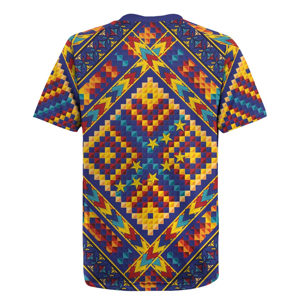 Kolose-Tuvalu Crochet Rugby Jersey with Polynesian and Pacific Tattoos LT03 - Polynesian Pride
