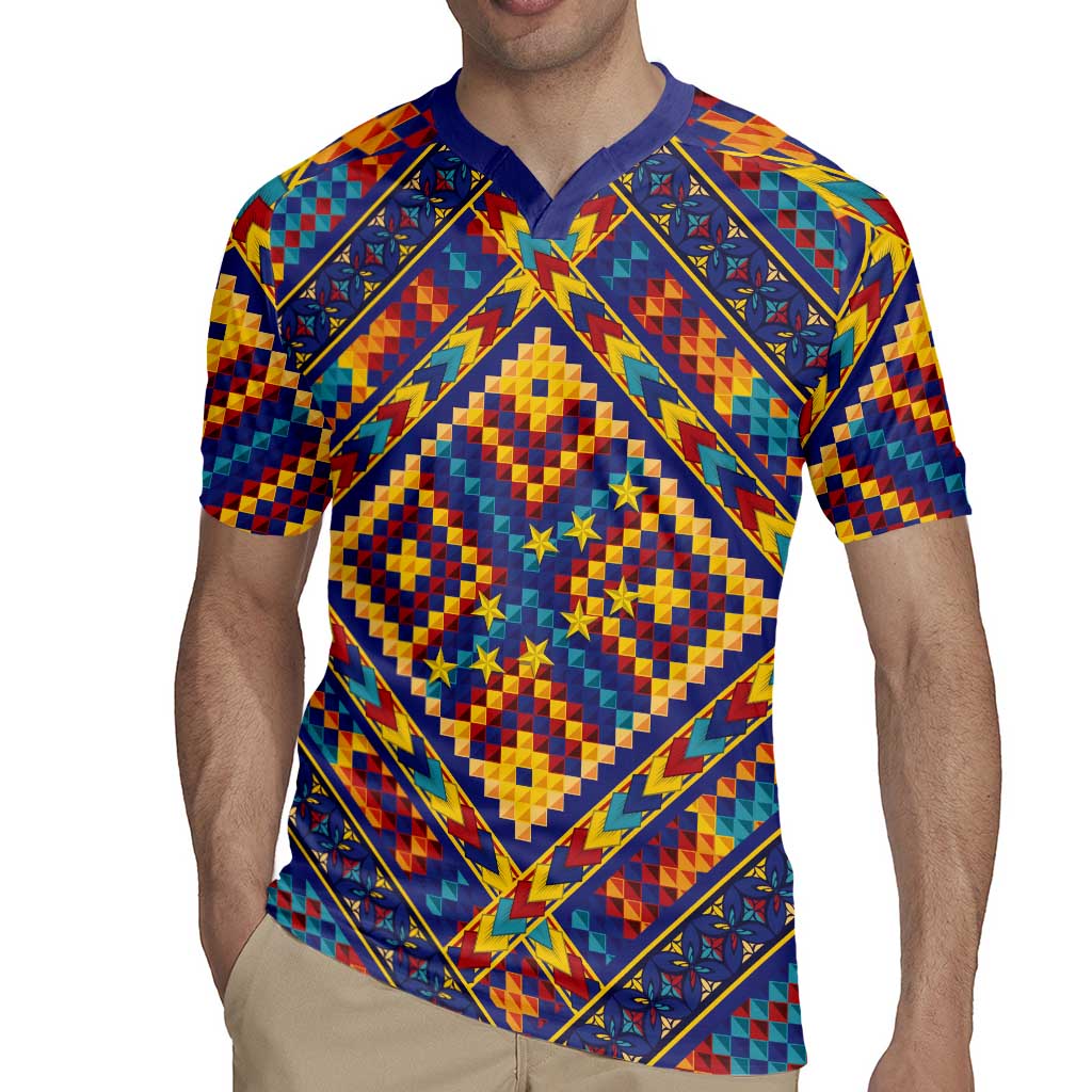 Kolose-Tuvalu Crochet Rugby Jersey with Polynesian and Pacific Tattoos LT03 - Polynesian Pride