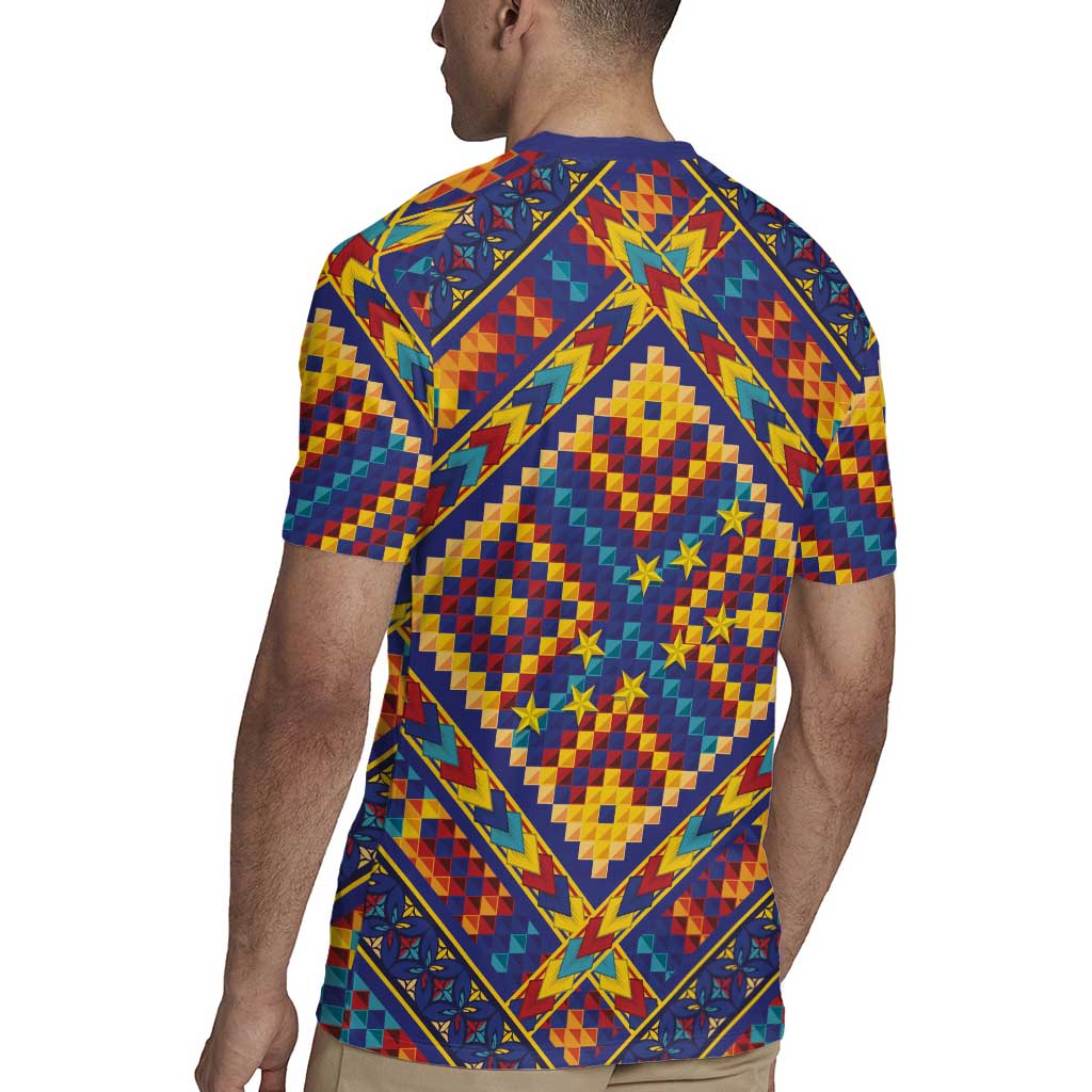 Kolose-Tuvalu Crochet Rugby Jersey with Polynesian and Pacific Tattoos LT03 - Polynesian Pride