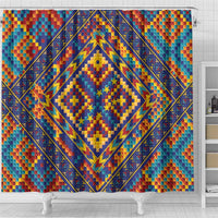 Kolose-Tuvalu Crochet Shower Curtain with Polynesian and Pacific Tattoos - Polynesian Pride