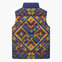 Kolose-Tuvalu Crochet Sleeveless Puffer Jacket with Polynesian and Pacific Tattoos - Polynesian Pride