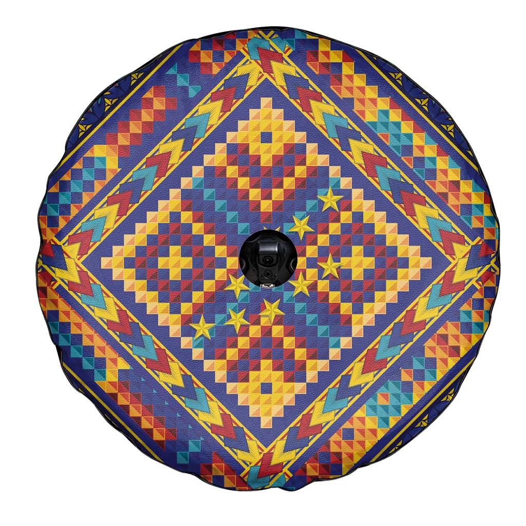 Kolose-Tuvalu Crochet Spare Tire Cover with Polynesian and Pacific Tattoos - Polynesian Pride