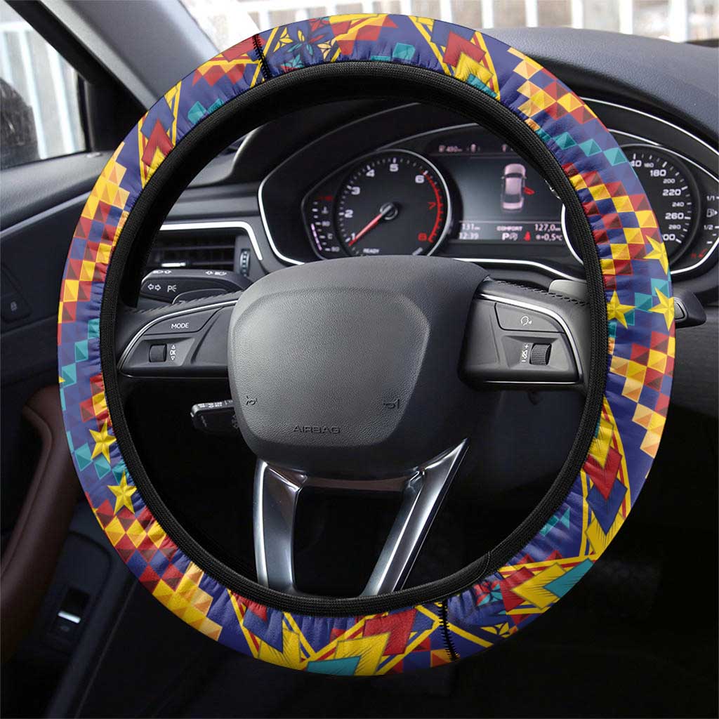 Kolose-Tuvalu Crochet Steering Wheel Cover with Polynesian and Pacific Tattoos LT03 - Polynesian Pride