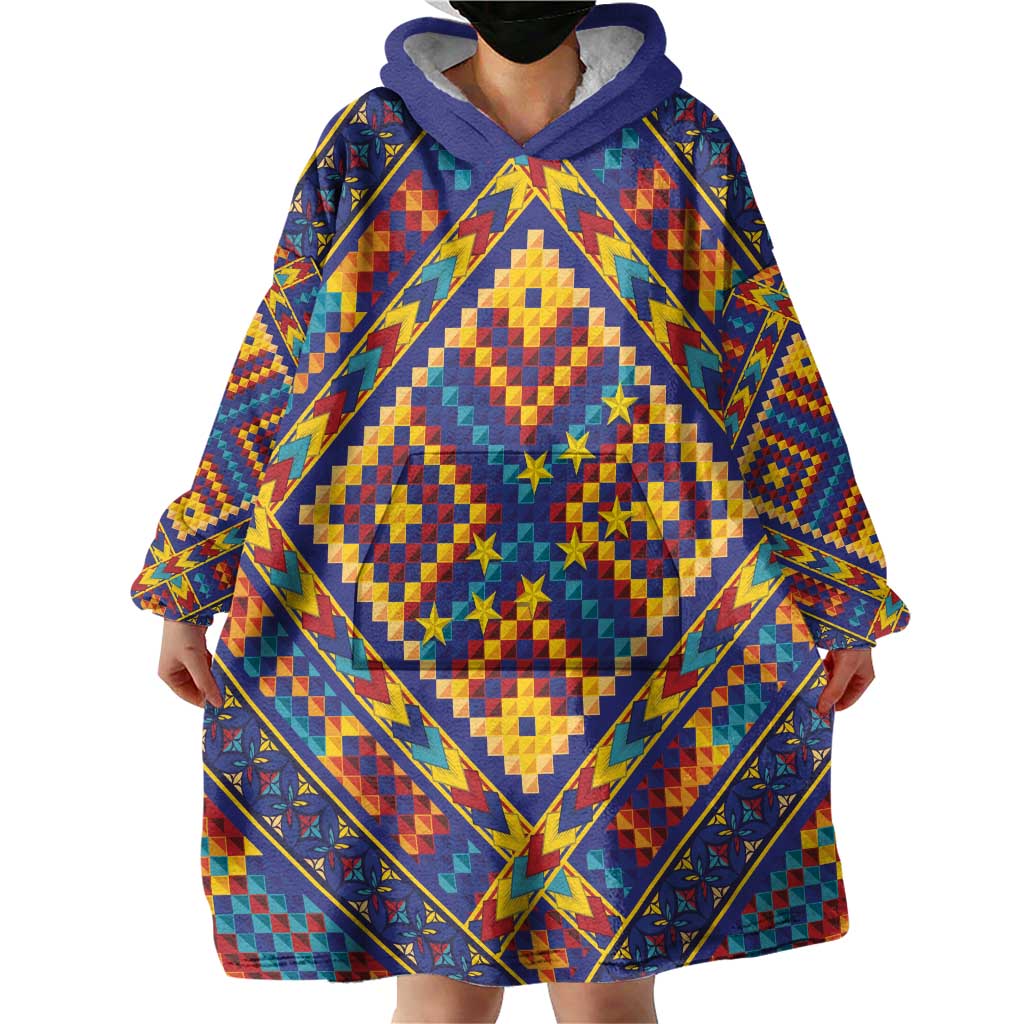 Kolose-Tuvalu Crochet Wearable Blanket Hoodie with Polynesian and Pacific Tattoos LT03 - Polynesian Pride