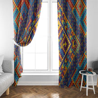 Kolose-Tuvalu Crochet Window Curtain with Polynesian and Pacific Tattoos LT03 - Polynesian Pride