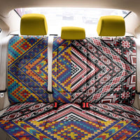 Tuvaluan and New Zealand Culture Back Car Seat Cover The Art of Kolose and Taniko - Polynesian Pride