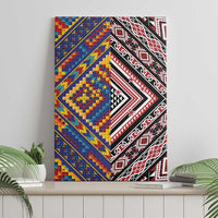 Tuvaluan and New Zealand Culture Canvas Wall Art The Art of Kolose and Taniko - Polynesian Pride