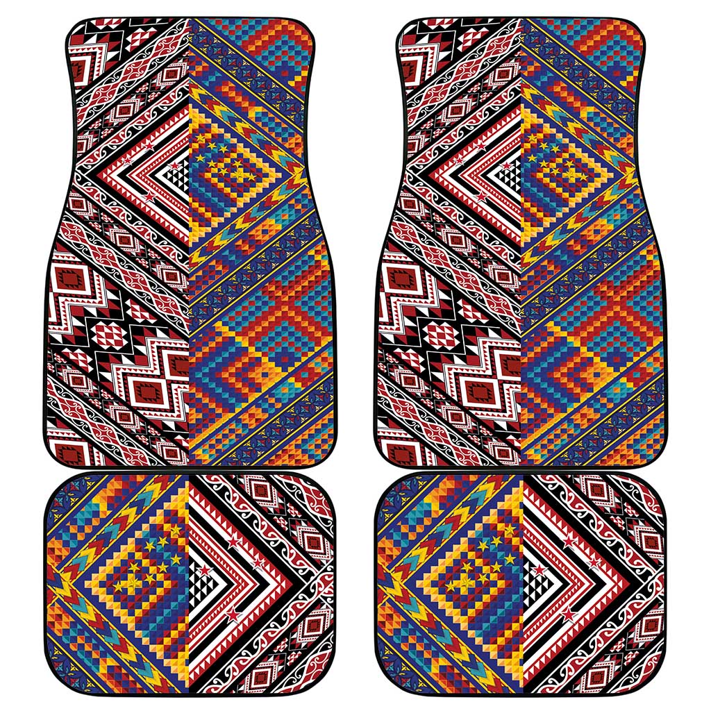 Tuvaluan and New Zealand Culture Car Mats The Art of Kolose and Taniko - Polynesian Pride