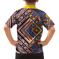 Tuvaluan and New Zealand Culture Family Matching Short Sleeve Bodycon Dress and Hawaiian Shirt The Art of Kolose and Taniko - Polynesian Pride