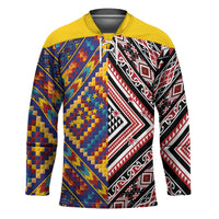 Tuvaluan and New Zealand Culture Hockey Jersey The Art of Kolose and Taniko - Polynesian Pride