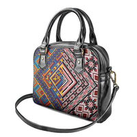 Tuvaluan and New Zealand Culture Shoulder Handbag The Art of Kolose and Taniko - Polynesian Pride