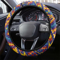 Tuvaluan and New Zealand Culture Steering Wheel Cover The Art of Kolose and Taniko - Polynesian Pride