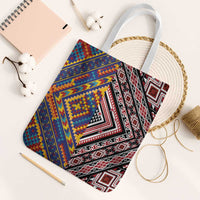 Tuvaluan and New Zealand Culture Tote Bag The Art of Kolose and Taniko - Polynesian Pride