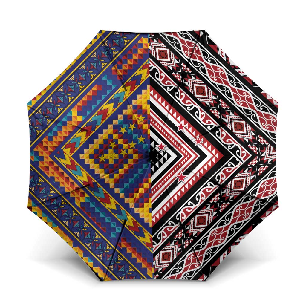 Tuvaluan and New Zealand Culture Umbrella The Art of Kolose and Taniko - Polynesian Pride