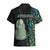 New Zealand Hawaiian Shirt Silver Fern and Hei Tiki with Papua Shell Maori Tribal LT03 - Polynesian Pride