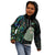 New Zealand Kid Hoodie Silver Fern and Hei Tiki with Papua Shell Maori Tribal LT03 - Polynesian Pride