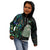 New Zealand Kid Hoodie Silver Fern and Hei Tiki with Papua Shell Maori Tribal LT03 - Polynesian Pride