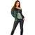 New Zealand Off Shoulder Sweater Silver Fern and Hei Tiki with Papua Shell Maori Tribal LT03 - Polynesian Pride