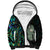 New Zealand Sherpa Hoodie Silver Fern and Hei Tiki with Papua Shell Maori Tribal LT03 Unisex Black - Polynesian Pride