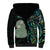 Custom New Zealand Sherpa Hoodie Silver Fern and Hei Tiki with Papua Shell Maori Tribal LT03 - Polynesian Pride