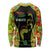 Personalised Vanuatu Running Long Sleeve Shirt Footprint and Hibiscus Polynesian Style