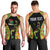 Personalised Vanuatu Running Men Tank Top Footprint and Hibiscus Polynesian Style