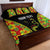 Personalised Vanuatu Running Quilt Bed Set Footprint and Hibiscus Polynesian Style