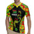 Personalised Vanuatu Running Rugby Jersey Footprint and Hibiscus Polynesian Style