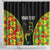 Personalised Vanuatu Running Shower Curtain Footprint and Hibiscus Polynesian Style