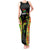 Personalised Vanuatu Running Tank Maxi Dress Footprint and Hibiscus Polynesian Style