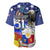 Filipino American History Month Baseball Jersey Filipino Coat Of Arms and American Eagle Splash Style LT03 - Polynesian Pride